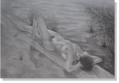 "Naked Nature" - Bleistiftzeichnung